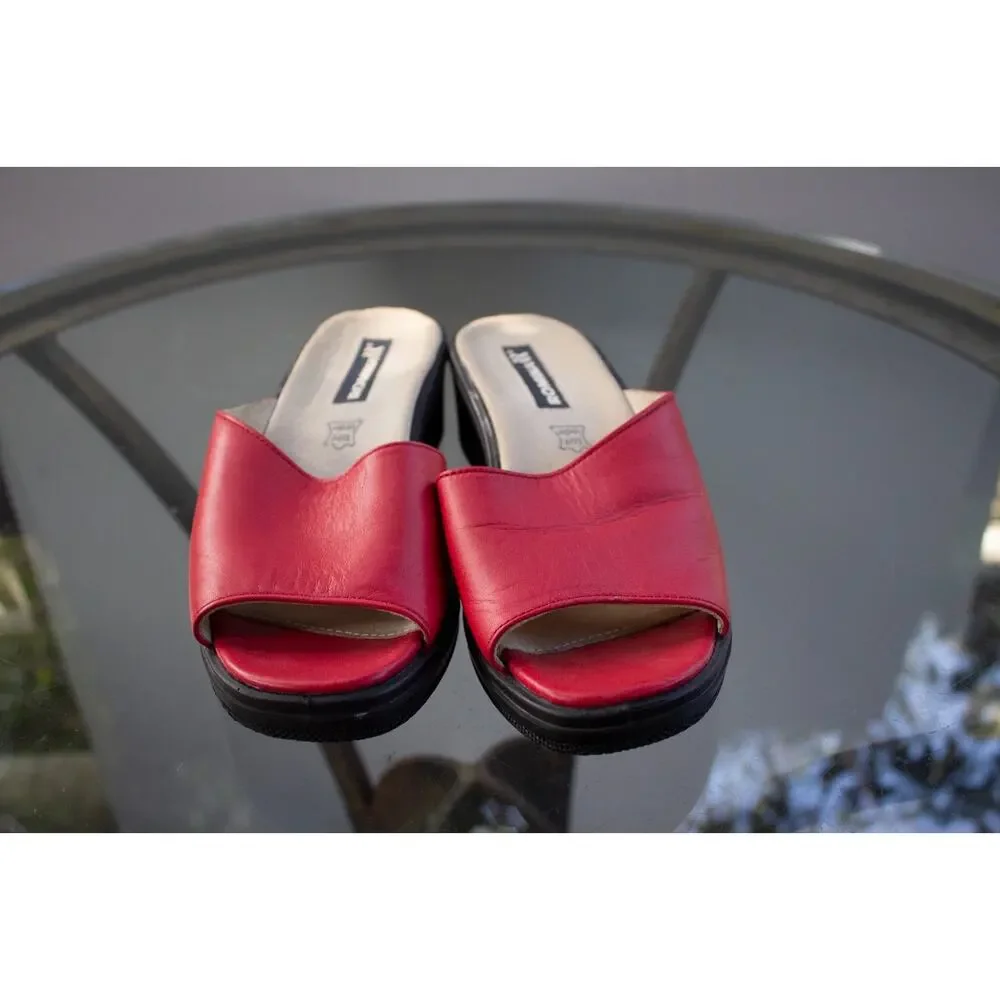 Romika red leather